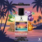 Rasa & Love Eau de Parfum – Unisex Apple Plum Lemon Patchouli Amber Fragrance