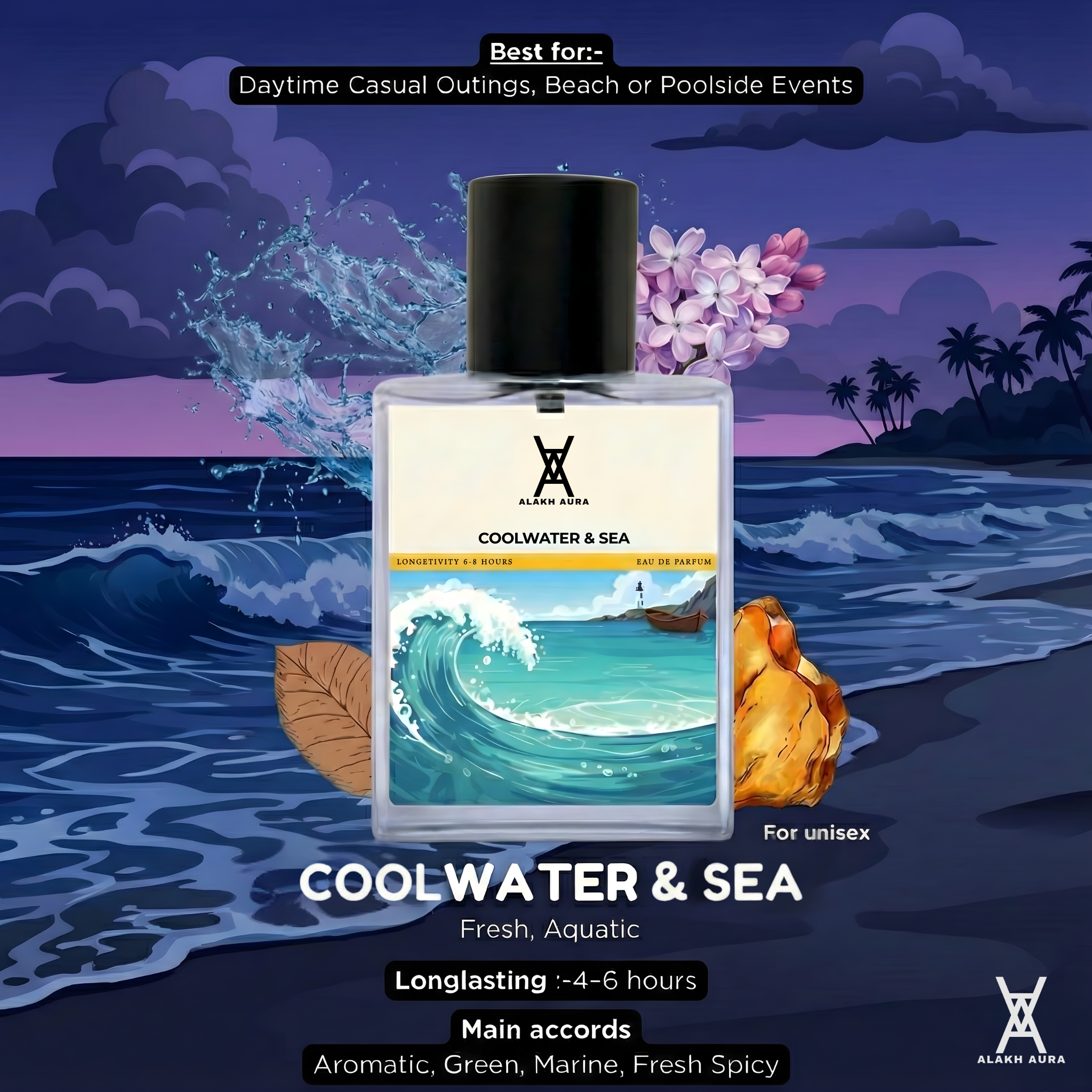 Cool Water & Intense - Inspired by Da*idoff Cool Water Intense