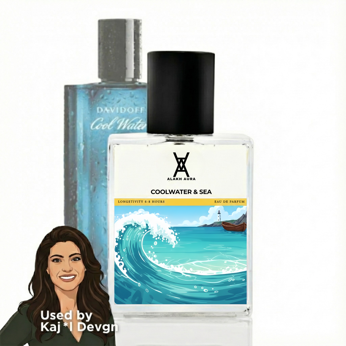 Coolwater & Sea Eau de Parfum – Unisex Seawater Mint Lavender Fragrance