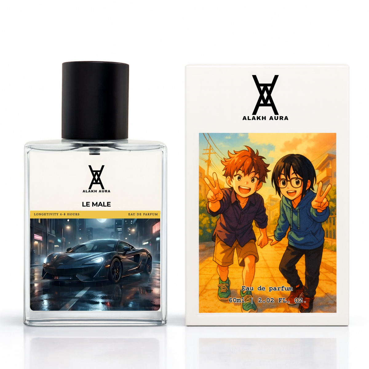 Le Male Eau de Parfum – Unisex Cardamom Lavender Vanilla Amber Fragrance