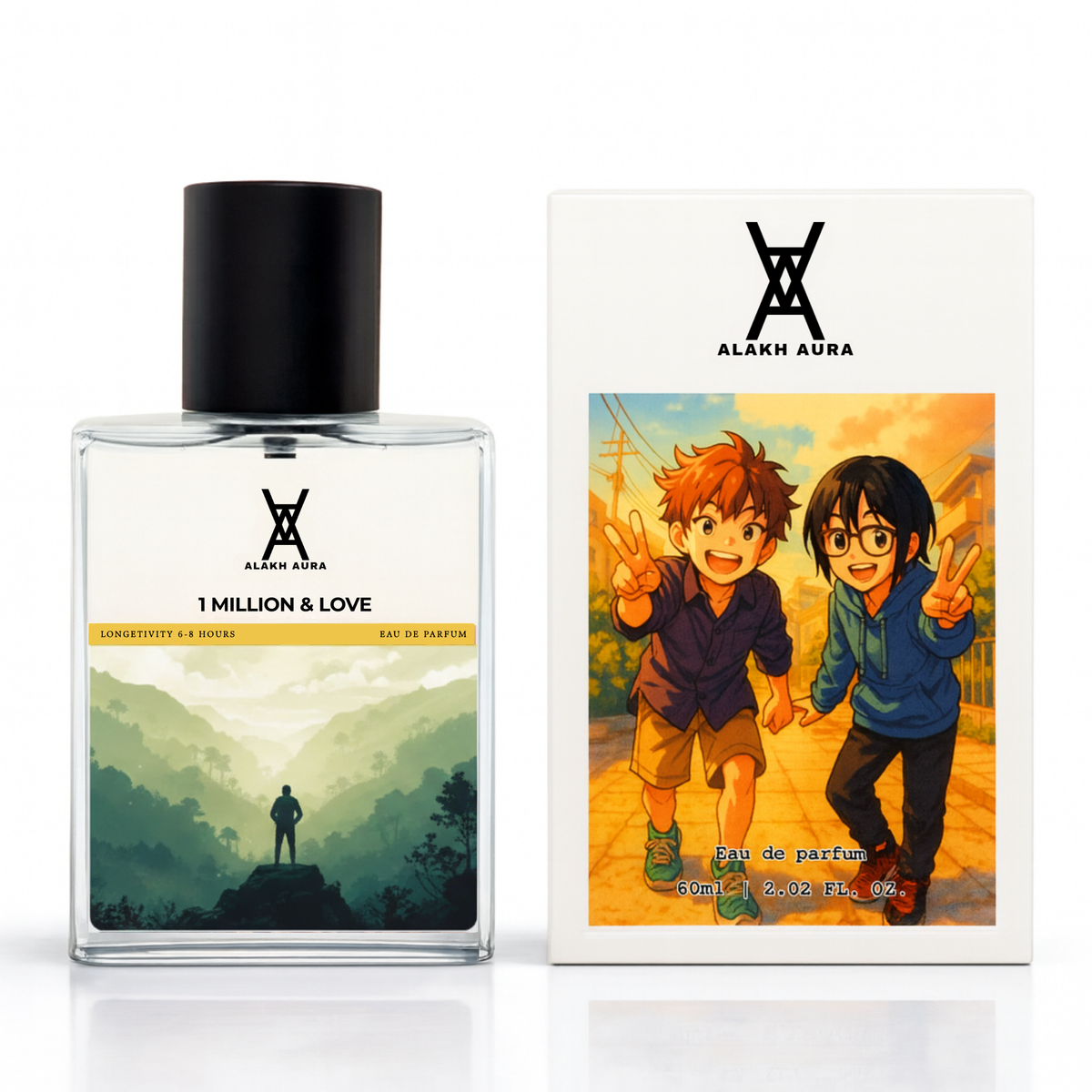 1 Million & Love Eau de Parfum – Unisex Blood Mandarin Grapefruit Cinnamon Amber Fragrance