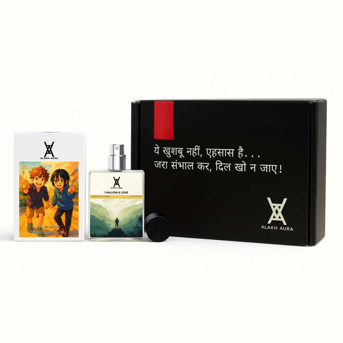 1 Million & Love Eau de Parfum – Unisex Blood Mandarin Grapefruit Cinnamon Amber Fragrance