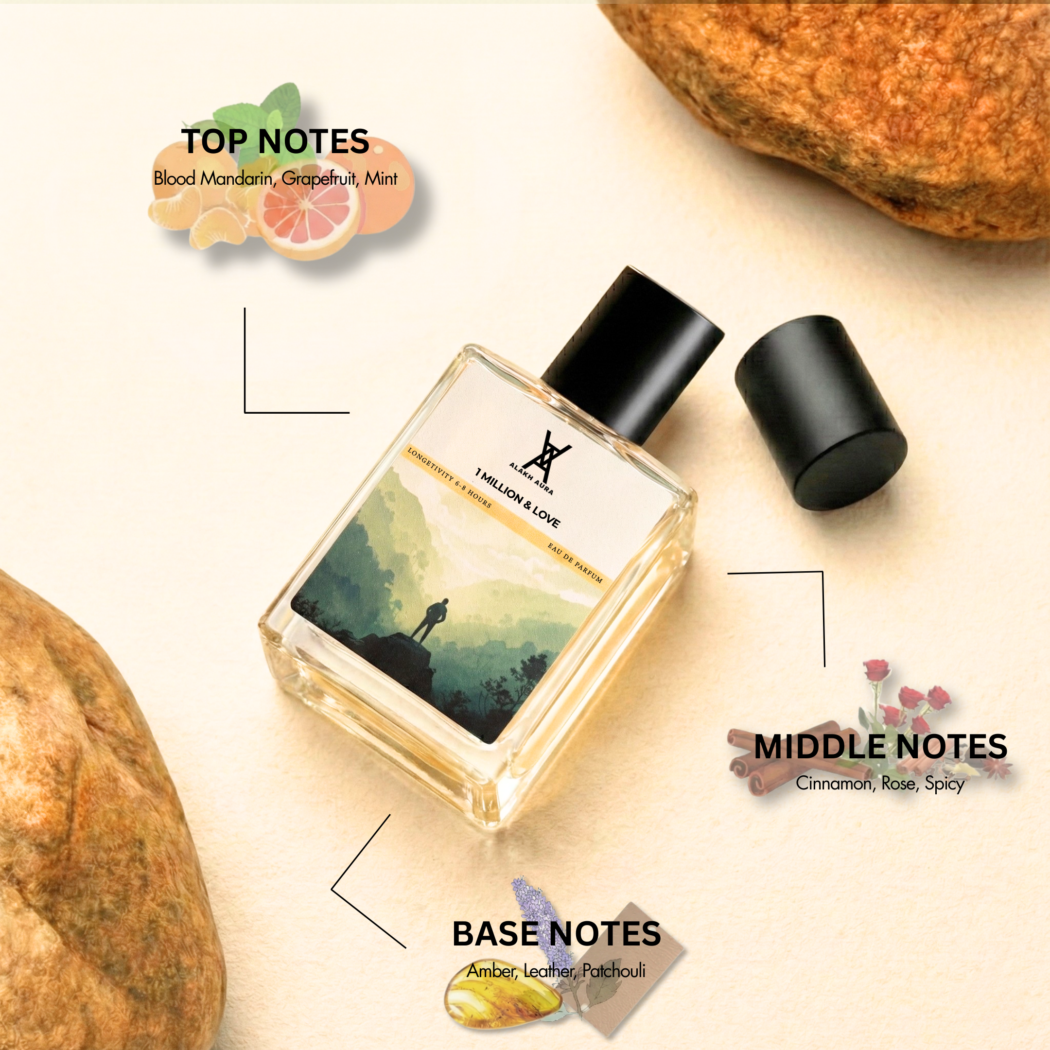 Alakh Aura Present 1 Million & Love Perfume for Men