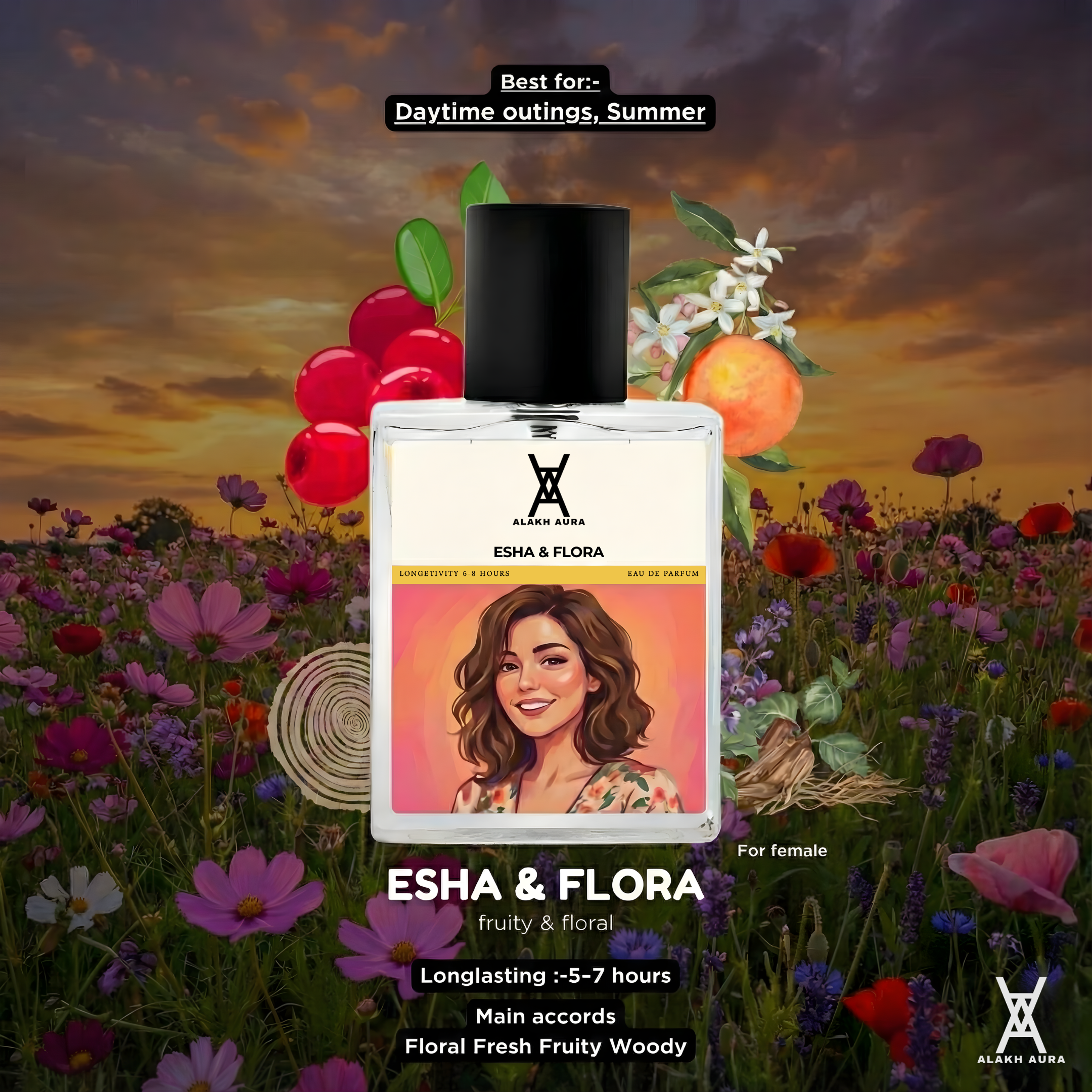 Esha & Flora - Inspired by Gu*ci Flora